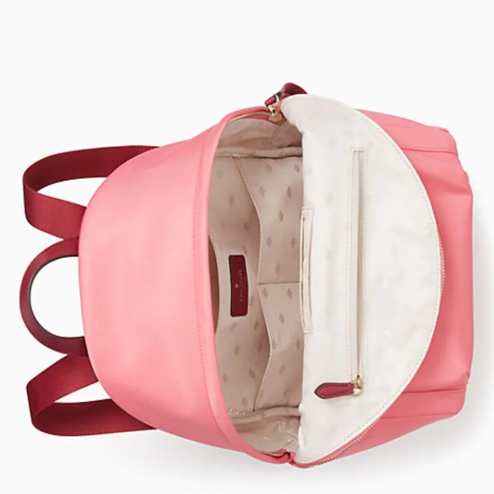 Kate Spade Chelsea Nylon Medium Backpack Deep Dahlia Pink_10